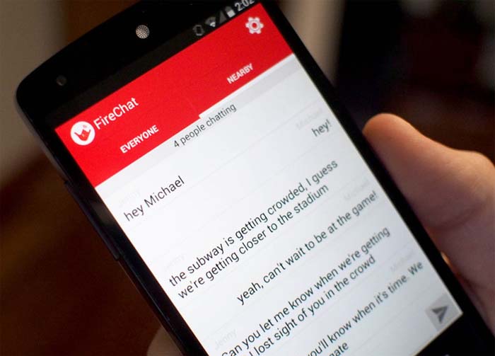 FireChat for Android Launched Its Anonymous Offline Chat Network